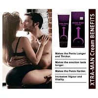 6.93 Inch Baile Black Multi African Dick Sleeve - Extension Extender Condom Unique Penis  + Xtra Man XXL CREME Bigger Strong Man Enlarger Max Size Cream Gold Largo Extra 50 ml-thumb2