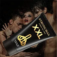 XXL CREME Bigger Strong Man Enlarger Max Size Cream Gold Largo Extra 50 ml + 6.93 Inch Baile Black Multi African Dick Sleeve - Extension Extender Condom Unique Penis-thumb2