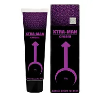 Xtra Man XXL CREME Bigger Strong Man Enlarger Max Size Cream Gold Largo Extra 50 ml + MULTI EXTENSION 7.39 INCH LONG SLEEVE UNIQUE - DOUBLE HOLE BLACK SILICONE CCONDOM-thumb2