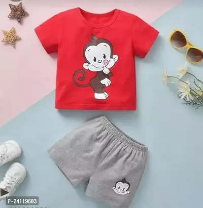 Fancy Printed Cotton Clothing Set For Baby Boy-thumb0