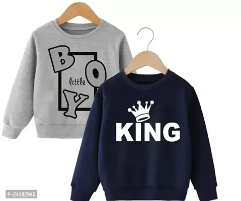 Fancy Cotton Sweatshirts For Baby Boy Pack Of 2