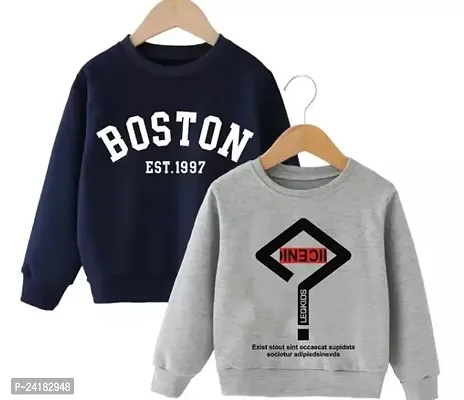 Fancy Cotton Sweatshirts For Baby Boy Pack Of 2