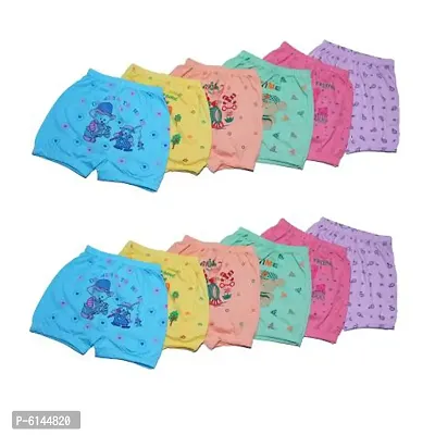 Stylish Cotton Printed Bloomers For Kids  Pack Of 6