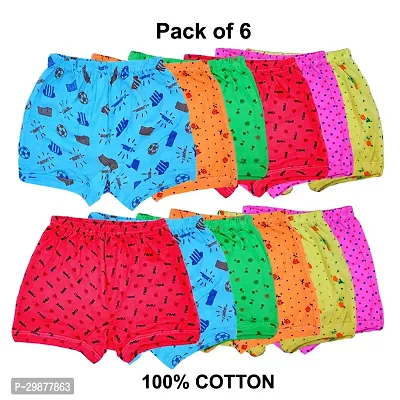 Stylish Multicoloured Cotton Blend Printed Bottomwear For Girls pack Of 6-thumb0