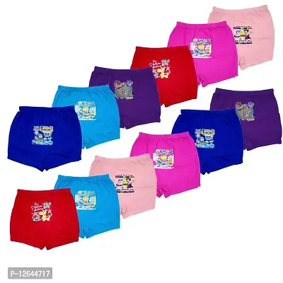 VastraMilap Boy's & Girl's Cotton Bloomers (Pack of12) (VSCP1_Multicoloured_6-7 Years)