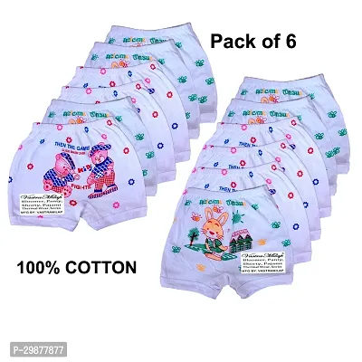Stylish Multicoloured Cotton Blend Printed Bottomwear For Girls pack Of 6