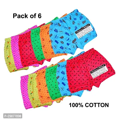 Stylish Multicoloured Cotton Blend Printed Bottomwear For Girls pack Of 6