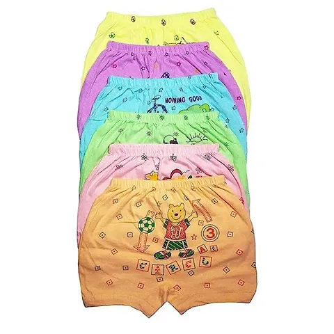 Stylish Multicoloured Cotton Blend Bloomer For Kid Combo Packs