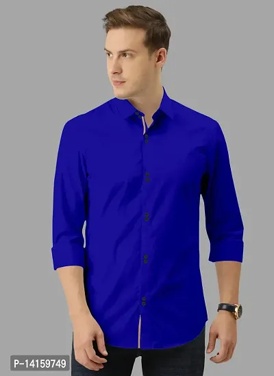 Reliable Multicoloured Cotton  Long Sleeves Casual Shirts For Men-thumb0