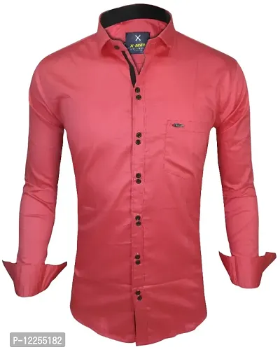 Stylish Cotton Slim Fit Casual Shirt For Mens-thumb0