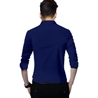 Stylish Cotton Slim Fit Casual Shirt For Mens-thumb1