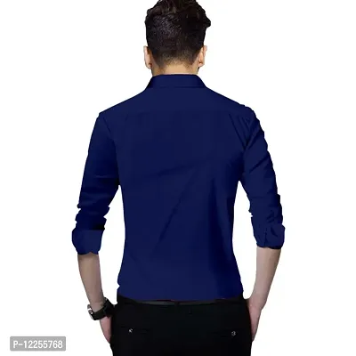 Stylish Cotton Slim Fit Casual Shirt For Mens-thumb2