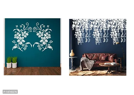 DIY Reusable Design Painting Wall Stencils Pack of 2  Suitable For Home Wall Decor