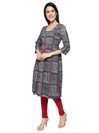 KB CREATION Cotton Regular Anarkali Dress for Girls and Women (XX-Large, Blue)-thumb1