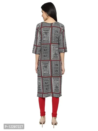 KB CREATION Stylish Straight Cotton Printed Round Kurti Combo for Girls and Women-thumb4