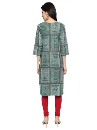 KB CREATION Stylish Straight Cotton Printed Round Kurti Combo for Girls and Women-thumb1