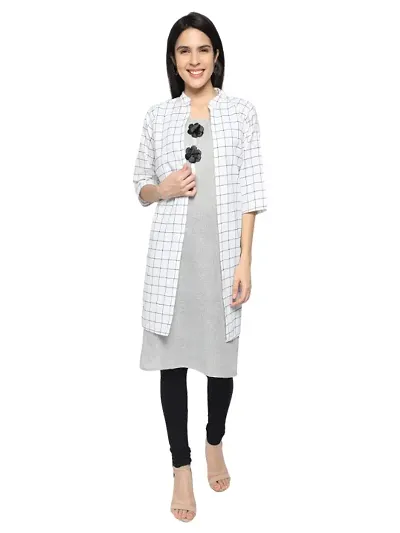 trendy stylish straight jacket kurta for women