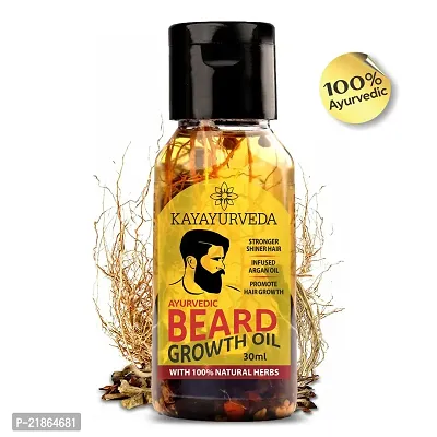 KAYAYURVEDA Beard Booster Oil with Natural Herbs Hair Oil