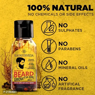 KAYAYURVEDA Beard Booster Oil with Natural Herbs Hair Oil-thumb3