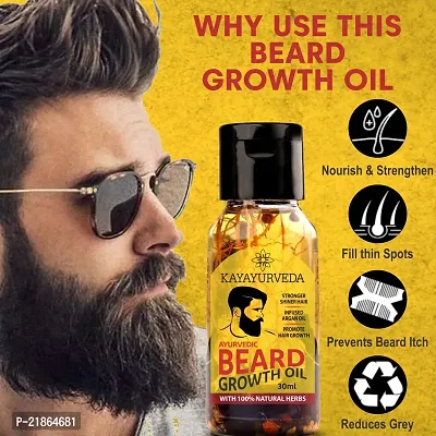 KAYAYURVEDA Beard Booster Oil with Natural Herbs Hair Oil-thumb4