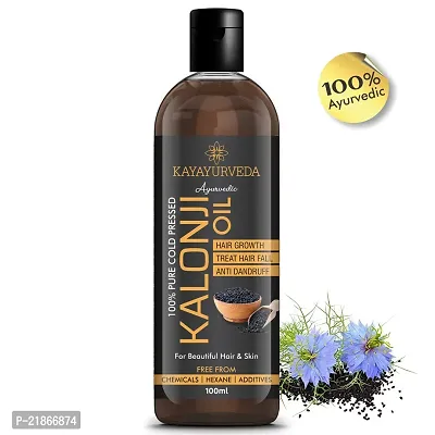 KAYAYURVEDA Cold Pressed Kalonji Oil - Black Seed Oil - For Hair  Skin Hair Oil