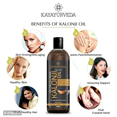 KAYAYURVEDA Cold Pressed Kalonji Oil - Black Seed Oil - For Hair  Skin Hair Oil-thumb3