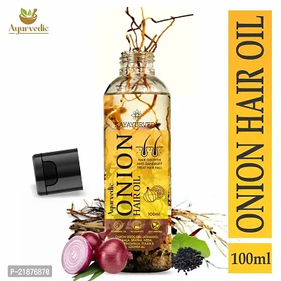 KAYAYURVEDA Ayurvedic Onion Oil for Controls Hair Fall and Hair Growth Hair Oil