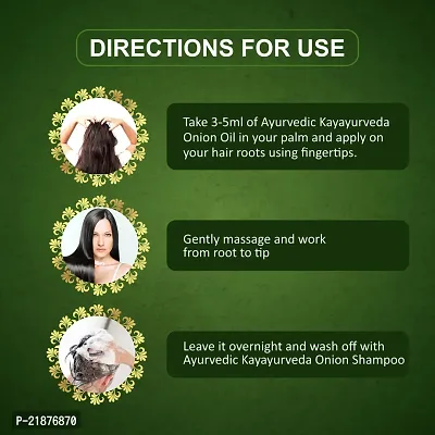 KAYAYURVEDA Ayurvedic Onion Oil for Controls Hair Fall and Hair Growth Hair Oil-thumb2