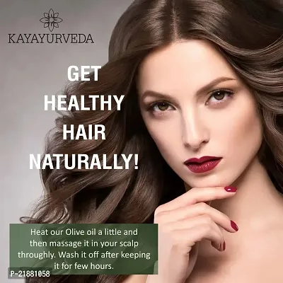 KAYAYURVEDA Cold Pressed Olive Oil for Skin, Hair  Lips | For Strong Healthy Hair and Shiny Skin Hair Oil-thumb5