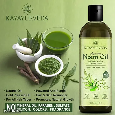 KAYAYURVEDA Neem Oil for Hair  Skin Hair Oil-thumb2