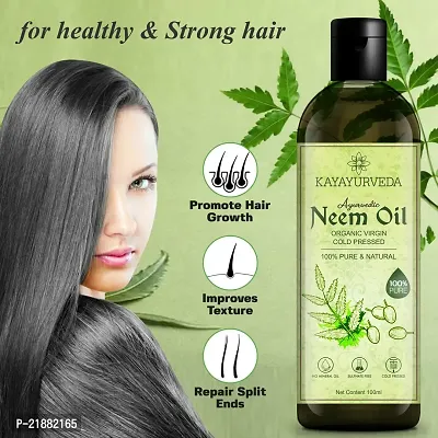 KAYAYURVEDA Neem Oil for Hair  Skin Hair Oil-thumb4