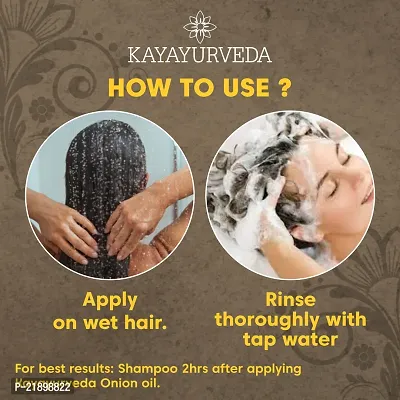 KAYAYURVEDA Onion Hair Fall Shampoo for Hair Growth  Hair Fall Control, with Red Onion  Black Seed for Men, Women-thumb3