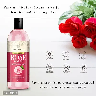 KAYAYURVEDA 100% Pure Rose Water (Gulab Jal) for Face  Skin Care - Men  Women-thumb5