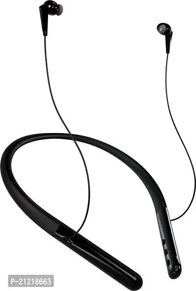 Stylish Black In-ear Bluetooth Wireless Headphones With Microphone-thumb0