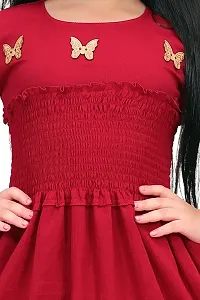 Trendy Cotton Blend  Frocks  Dresses For Girls-thumb1