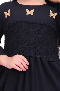 Trendy Cotton Blend  Frocks  Dresses For Girls-thumb1