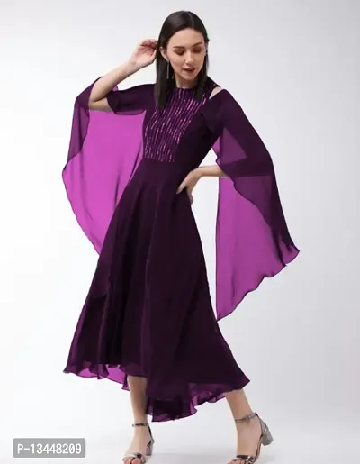Stylish Fancy Georgette Ethnic Gown For Women