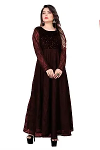 Stylish Fancy Polyester Ethnic Gown For Women-thumb2