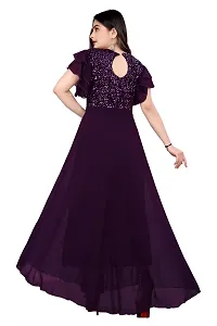 Stylish Fancy Georgette Ethnic Gown For Women-thumb3