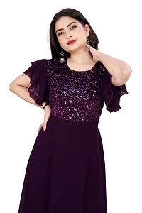 Stylish Fancy Georgette Ethnic Gown For Women-thumb1