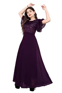 Stylish Fancy Georgette Ethnic Gown For Women-thumb2