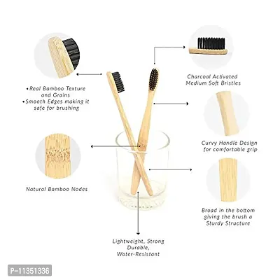 Mini Storify Truly Organic 1.Bamboo Cotton ear bud/swab|80 stem|2.Kids bamboo toothbrush - Oral Care|2.bamboo tongue cleaner|2 Oval Loofah/Loufah Pad, Sponge Body scrubber|4.Bamboo Straw (8"")(PACK-11)-thumb5
