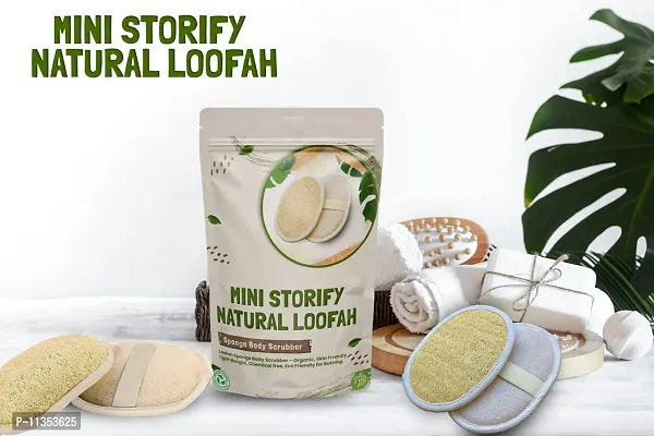 Mini Storify Truly Organic 1.Bamboo Cotton ear buds/swabs | 80 Stems | 2. Kids bamboo tooth brush - Oral Cleaning, | 2. Loufah/loofah Pads, Sponge Body scrubber | 6. Bamboo Straw (8 inch) (PACK OF 11)-thumb3