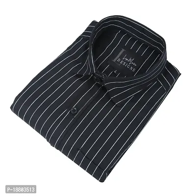 COTTON BLEND-STRIPED SHIRT FOR MEN-thumb2