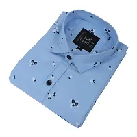 COTTON  BLEND CASUAL-FLORAL PRINTED SHIRT FOR MEN-thumb2