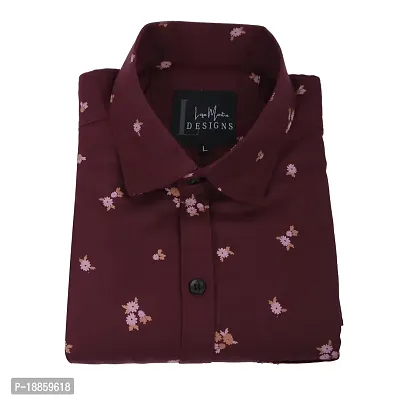 COTTON  BLEND CASUAL-FLORAL PRINTED SHIRT FOR MEN-thumb3