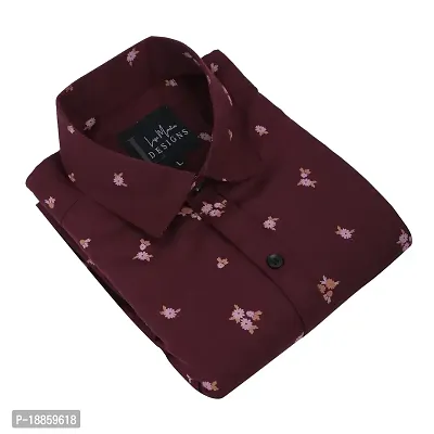 COTTON  BLEND CASUAL-FLORAL PRINTED SHIRT FOR MEN-thumb2