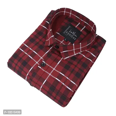 COTTON BLEND-CHECK SHIRT FOR MEN-thumb2