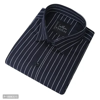 COTTON BLEND-STRIPED SHIRT FOR MEN-thumb2