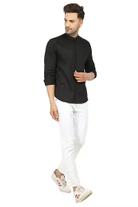 Trendy Cotton Blend Long Sleeves Casual Shirt-thumb4